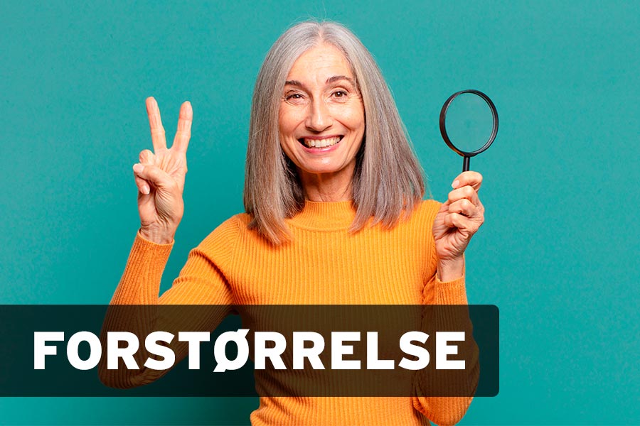 Stort udvalg af luppe og forstørrelsesglas